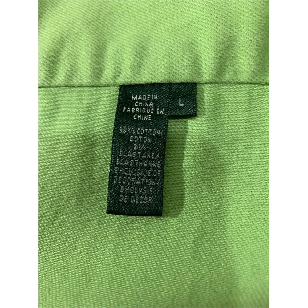Ralph Lauren Lime Green Denim Jean Jacket - Picture 5 of 5